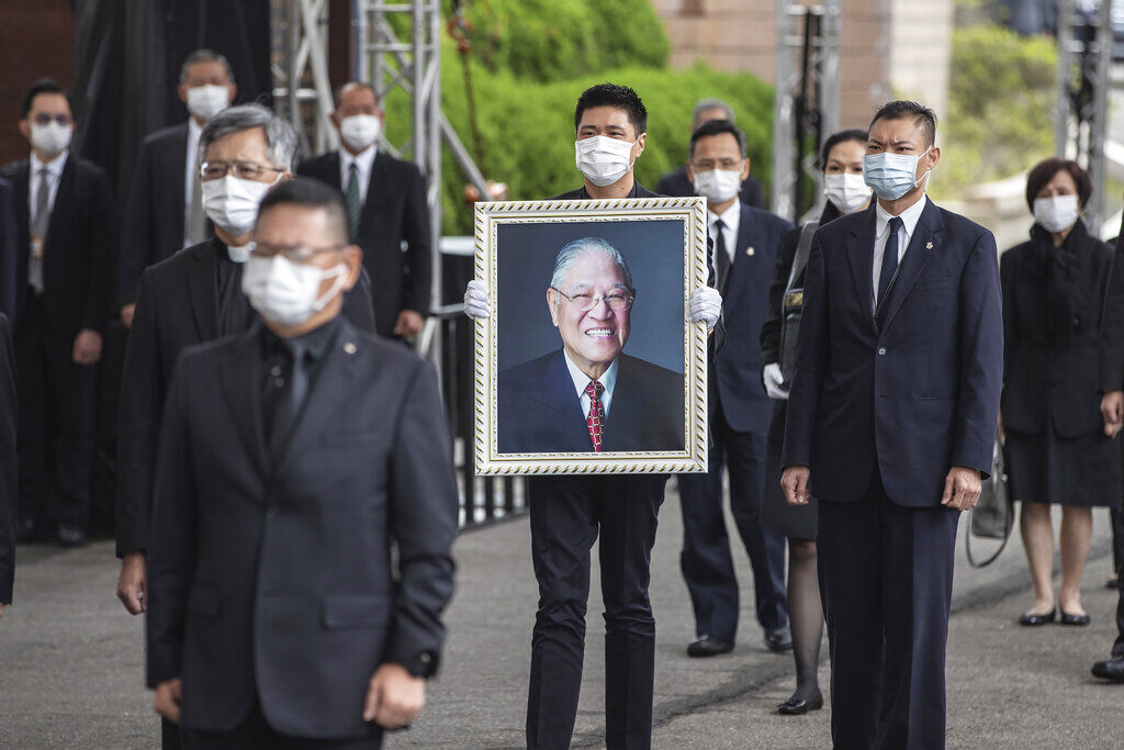 APTOPIX Taiwan Lee Funeral